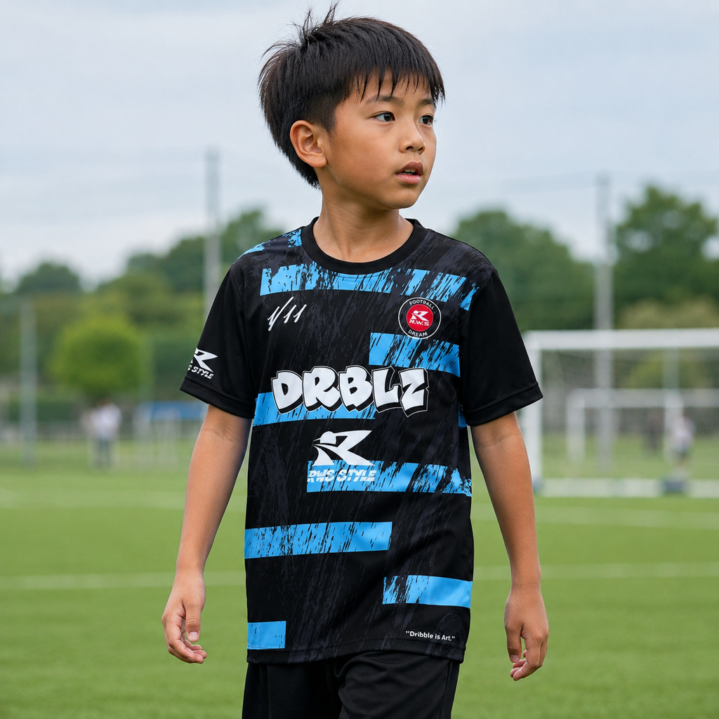 DRBLZ “ストライク”Tシャツ（アイスブルー）