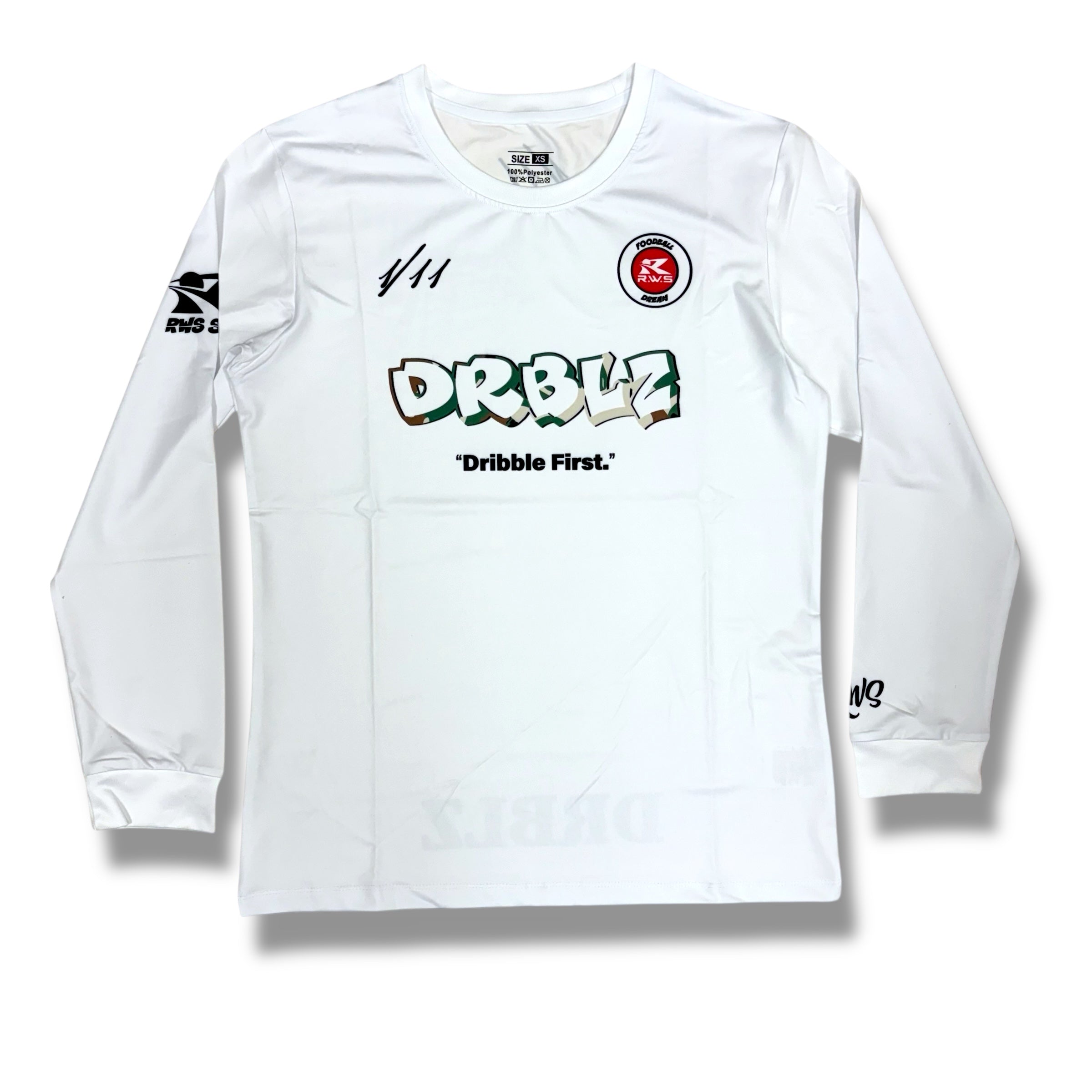 DRBLZ “カモフラロゴ” ロングTシャツ （ホワイト）