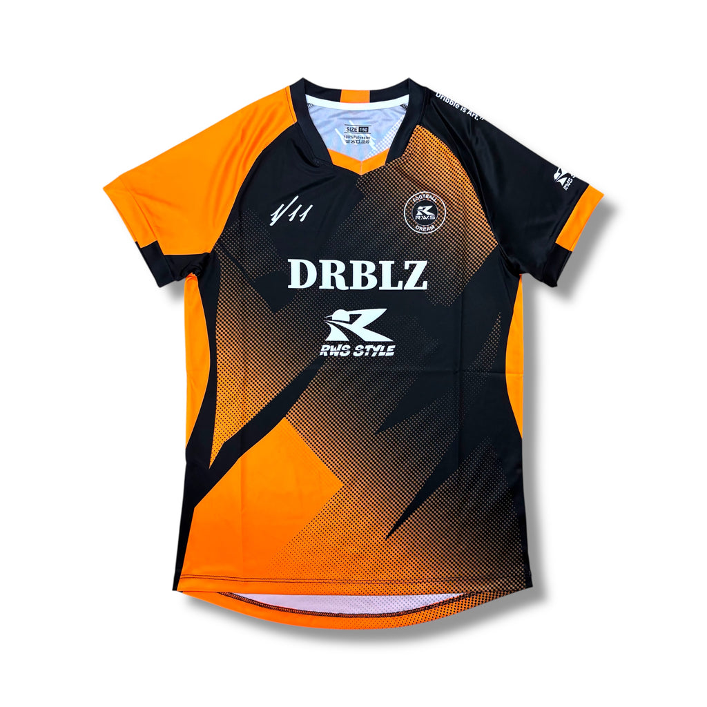 DRBLZ “フラッシュ”Tシャツ (ネオンオレンジ)