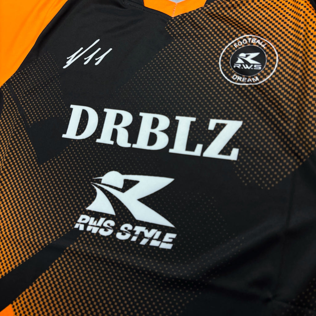 DRBLZ “フラッシュ”Tシャツ (ネオンオレンジ)